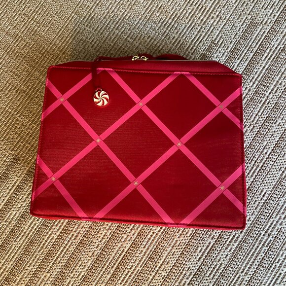 Estee Lauder Pink and Red Makeup Bag❤️Peppermint Toiletries Case - Picture 2 of 7